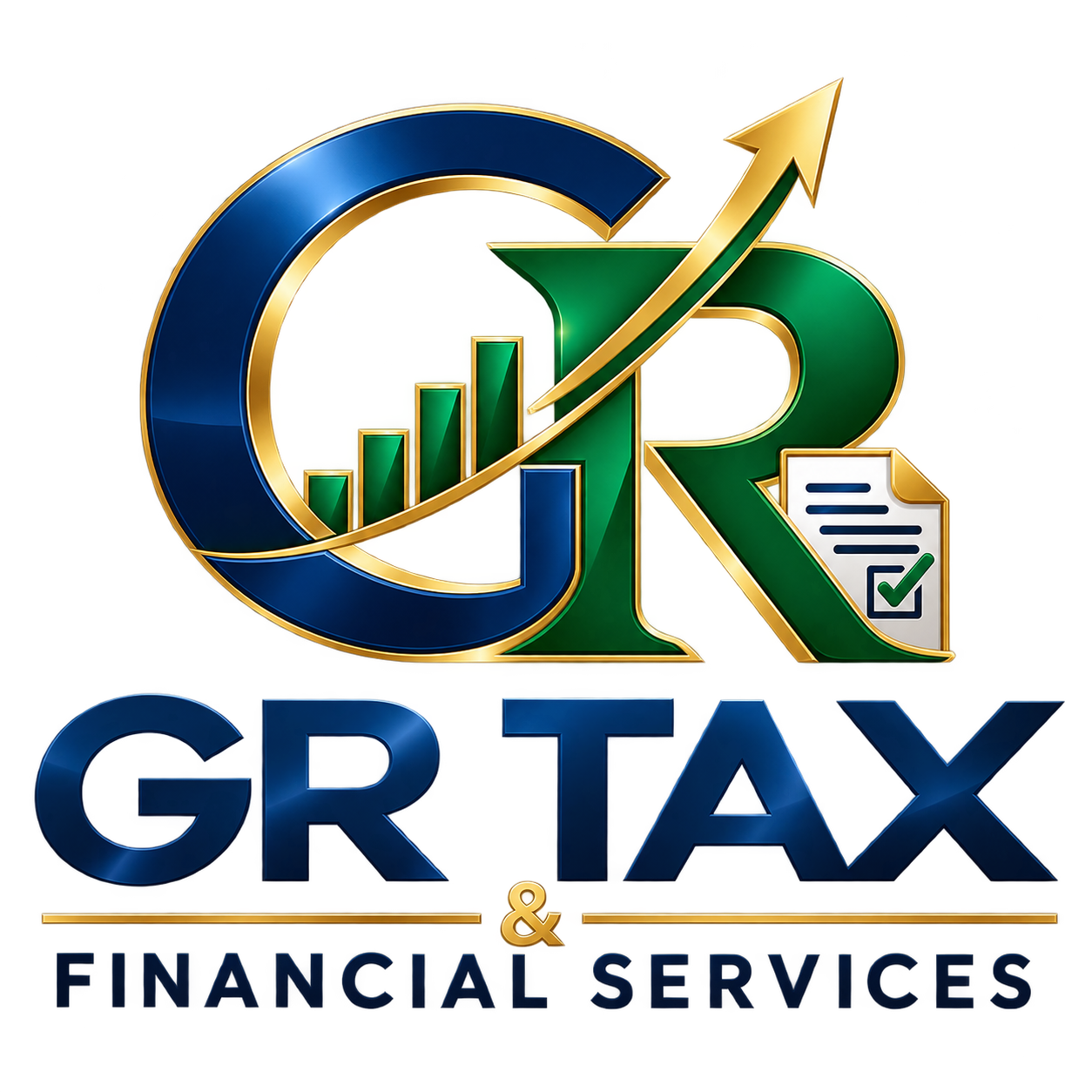 GR TAX & FINANCIAL SERVICES logo